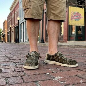 Hey Dude Wally Mossy Oak Mens Bottomland Camo Ripstop 40586-960 Men's 12 **NEW**